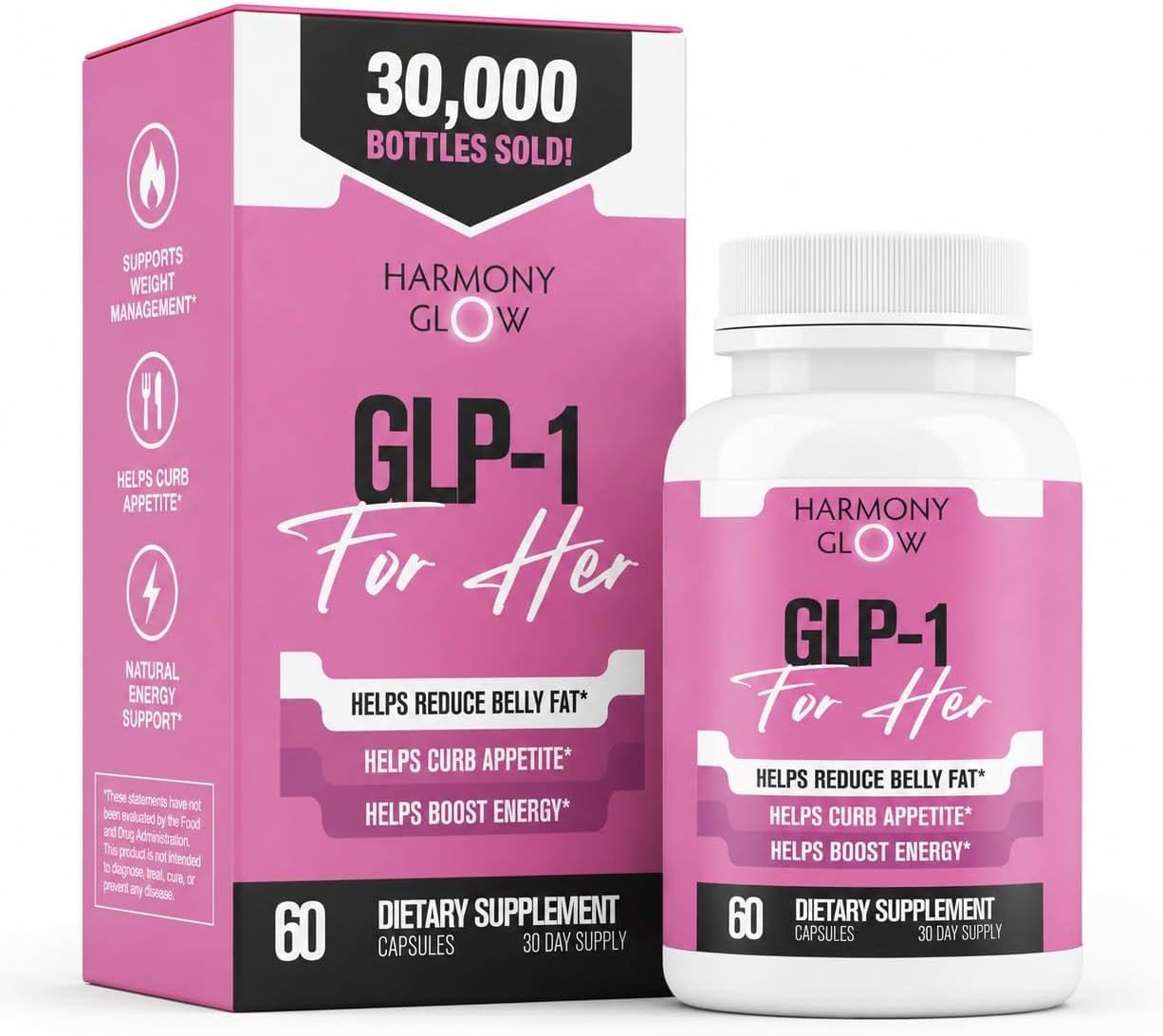 GLP-1 supplement bottle
