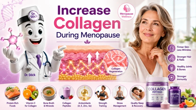 How to Increase Collagen During Menopause Before Wrinkles and Sagging Skin Worsen 1 collagen boost during menopause