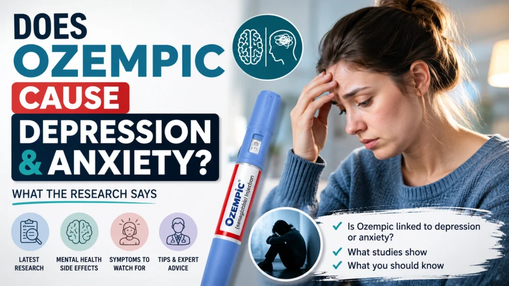 Does Ozempic Cause Depression and Anxiety? Symptoms, Risk Factors & Latest Research (2026) 1 Does Ozempic cause depression or anxiety?
