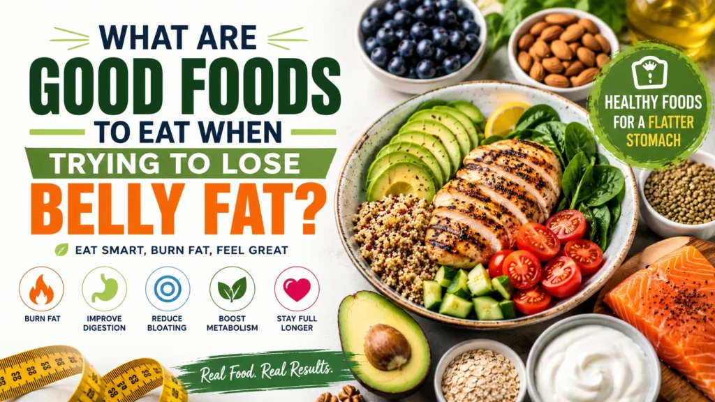 What Are Good Foods to Eat When Trying to Lose Belly Fat? 17 Foods That Help Burn Fat and Keep You Full 6 Healthy meals for a flat stomach