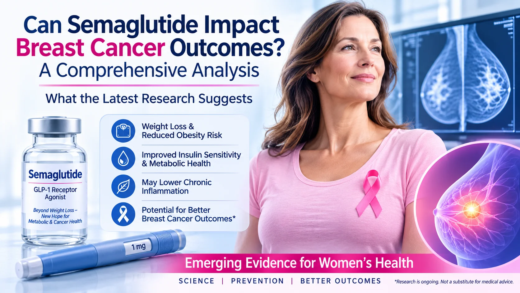 Semaglutide and breast cancer outcomes