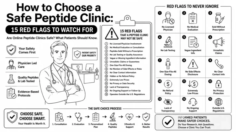 15 flags to choose a safe peptide clinic