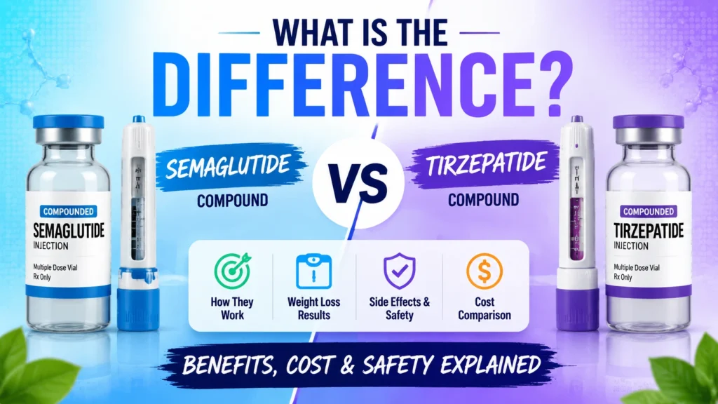 What Is the Difference Between Semaglutide and Tirzepatide Compound? Explained Simply 3 compounded semaglutide and tirzepatide
