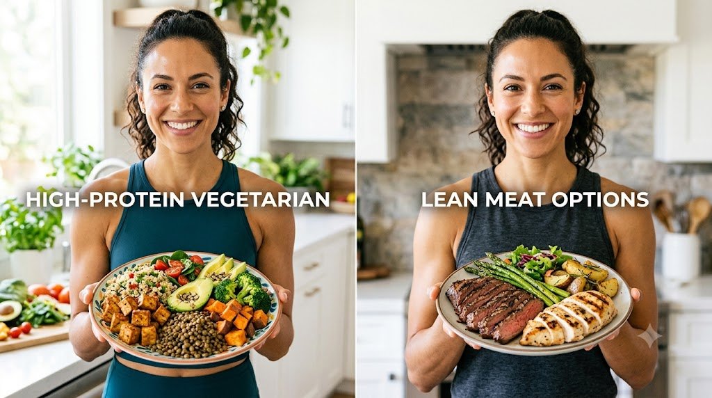 Vegetarian vs Meat-Eater Diet for Weight Loss: Which Works Better for Fat Loss & Muscle? 3 lean meat